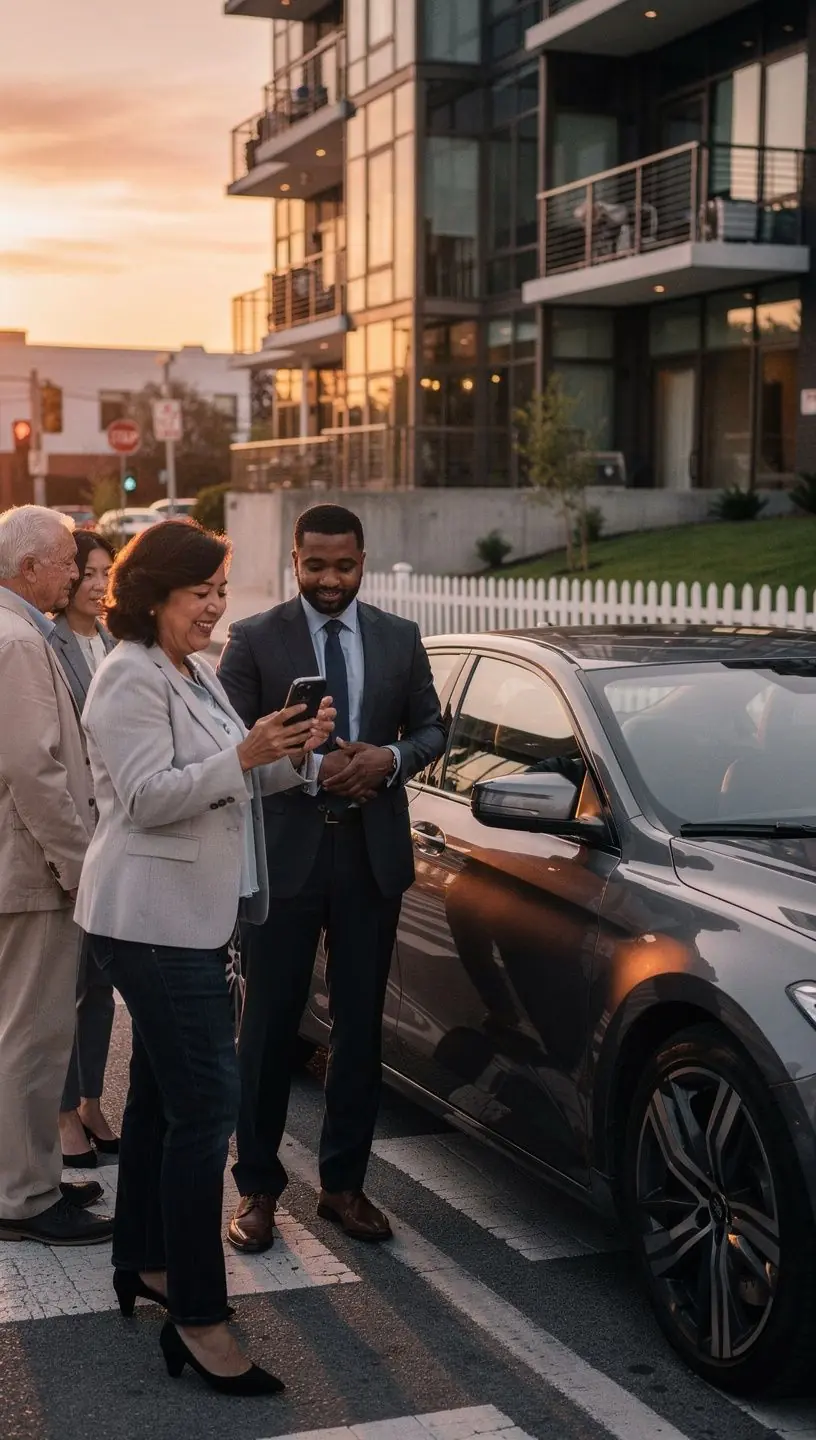 Изображение автомобиля с защитной наклейкой по страхованию